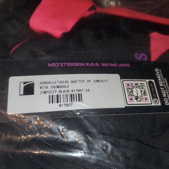 NWT REBDOLLS 4x "GOING BAD"ZIP UP JUMPSUIT - Picture 5 of 12